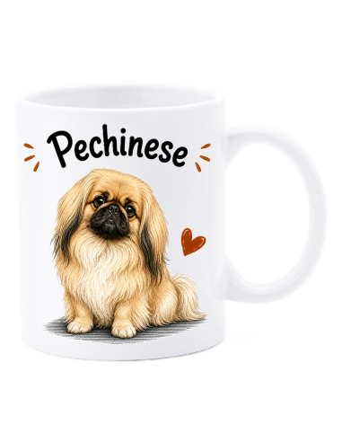 Tazza mug ceramica in scatola "Cat&Dog" - Pechinese