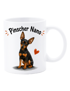 Tazza mug ceramica in scatola "Cat&Dog" - Pinscher Nano