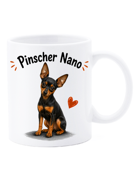 Tazza mug ceramica in scatola "Cat&Dog" - Pinscher Nano
