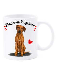Tazza mug ceramica in scatola "Cat&Dog" - Rhodesian Ridgeback