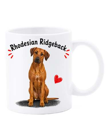 Tazza mug ceramica in scatola "Cat&Dog" - Rhodesian Ridgeback