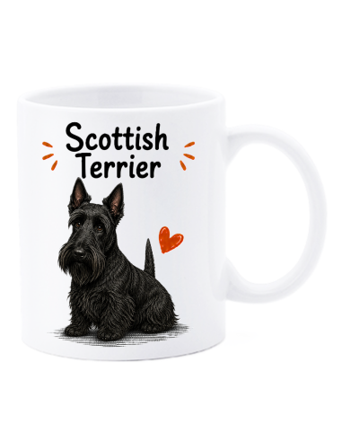 Tazza mug ceramica in scatola "Cat&Dog" - Scottish Terrier