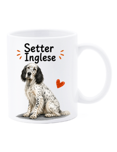Tazza mug ceramica in scatola "Cat&Dog" - Setter Inglese