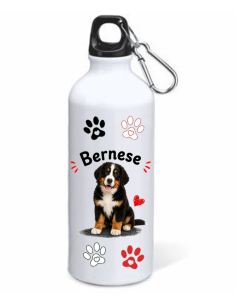 Borraccia alluminio 500 ML con moschettone "Cat&Dog" - Bernese