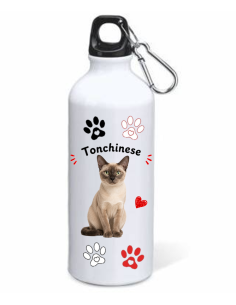 Borraccia alluminio 500 ML con moschettone "Cat&Dog" - Tonchinese