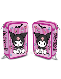 Astuccio completo 3 zip - Kuromi