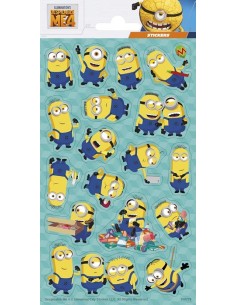 Stickers in foglio Cm. 20x10 - Minions