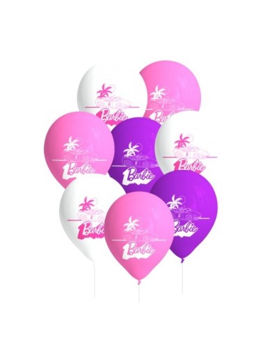 Palloncini in lattice Barbie - Blister 8 pezzi