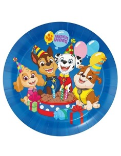 Piatti carta Cm. 23 - Confezione 8 pezzi - Paw Patrol Blu