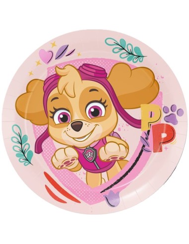 Piatti carta Cm. 23 - Confezione 8 pezzi - Paw Patrol Skye