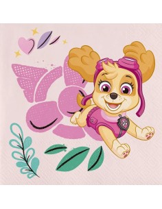 Tovaglioli carta Cm. 33x33 - Confezione 20 pezzi - Paw Patrol Skye