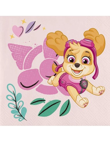 Tovaglioli carta Cm. 33x33 - Confezione 20 pezzi - Paw Patrol Skye