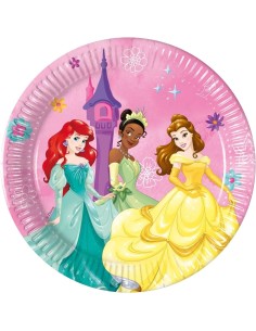 Piatti carta Cm. 20 - Confezione 8 pezzi - Principesse
