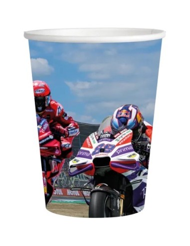 Bicchieri carta 250 ML - Confezione 8 pezzi - Moto GP