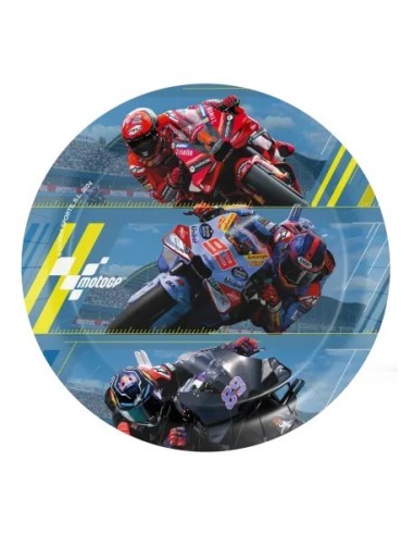 Piatti carta Cm. 18 - Confezione 8 pezzi - Moto GP