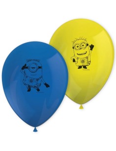 Palloncini in lattice Minions - Blister 8 pezzi