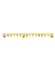 Festone banner scritta Happy birthday Cm. 200 - Minions