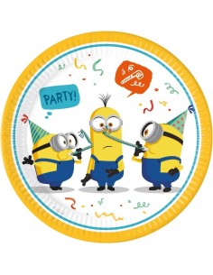 Piatti carta Cm. 23 - Confezione 8 pezzi - Minions