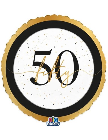 Palloncino mylar 18" Cm. 45 - Happy Birthday Prestige - 50