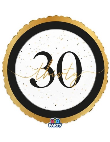 Palloncino mylar 18" Cm. 45 - Happy Birthday Prestige - 30