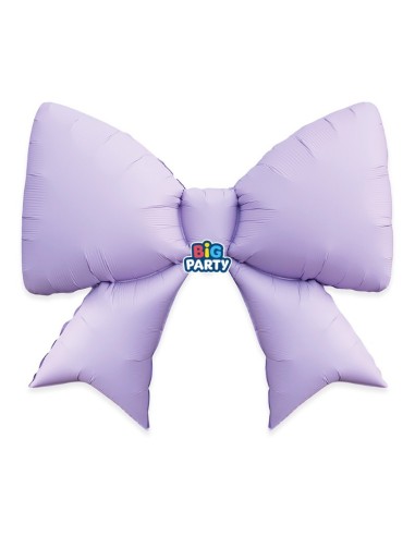Palloncino mylar fiocco grande Cm. 98x75 - Lilla