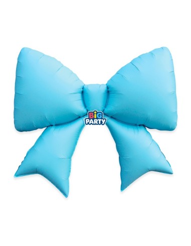 Palloncino mylar fiocco grande Cm. 98x75 - Celeste