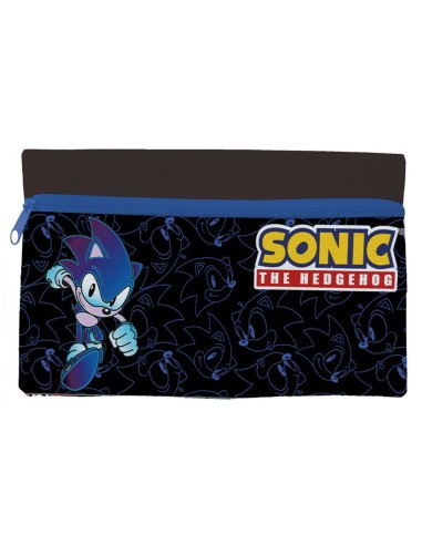 Astuccio bustina piatta con zip Cm. 21x11 - Sonic