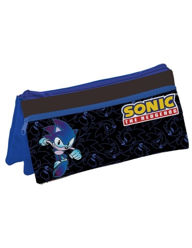 Astuccio bustina 3 scomparti Cm. 21x10 - Sonic