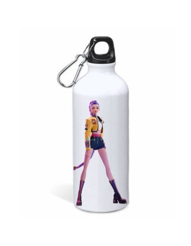 Borraccia alluminio 500 ML con moschettone in scatola - K-Pop Demon Hunters