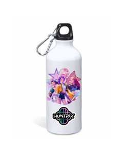 Borraccia alluminio 500 ML con moschettone in scatola - K-Pop Demon Hunters