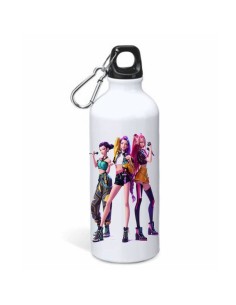 Borraccia alluminio 500 ML con moschettone in scatola - K-Pop Demon Hunters