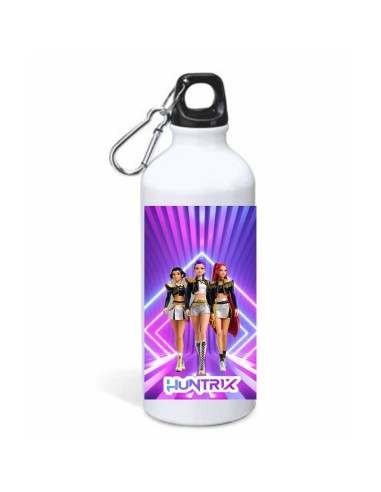 Borraccia alluminio 500 ML con moschettone in scatola - K-Pop Demon Hunters