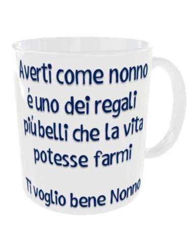 Tazza mug ceramica in scatola - Averti come nonno è uno dei regali più belli che la vita potesse farmi