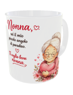 Tazza mug ceramica in scatola - Nonna sei il mio piccolo angolo di paradiso
