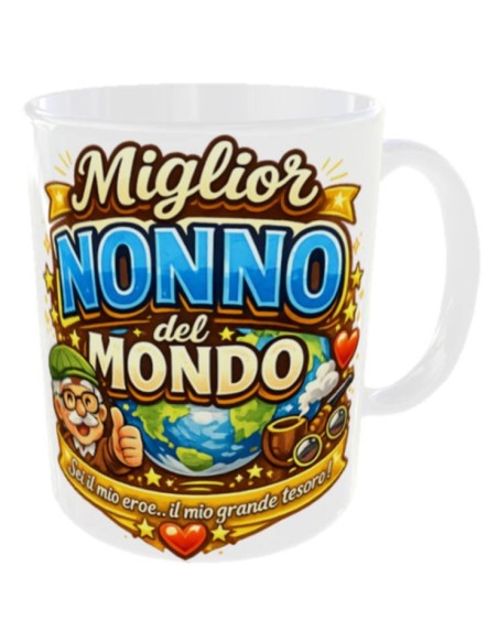 Tazza mug ceramica in scatola - Miglior nonno del mondo