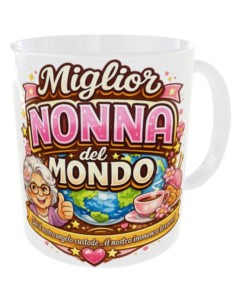 Tazza mug ceramica in scatola - Miglior nonna del mondo