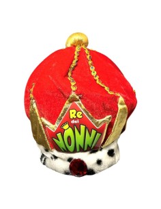 Cappello reale rosso "Re dei Nonni"