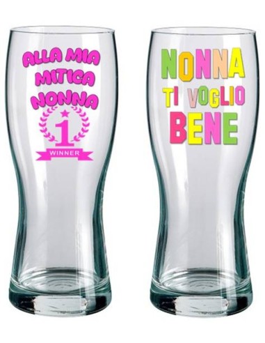 Pinta birra in vetro in scatola regalo - Nonna - Soggetti assortiti