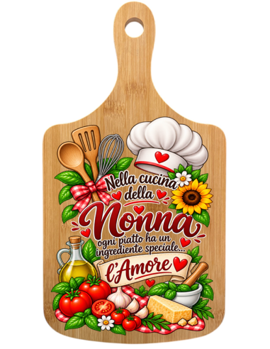 Tagliere in bambu' Cm. 32x18 - Nella cucina della Nonna...