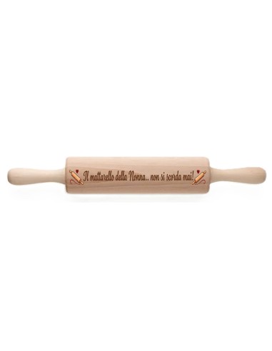 Mattarello legno Cm. 45x6 – Il mattarello della nonna... non si scorda mai!