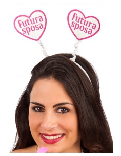 Cerchietto con cuori "Futura sposa"