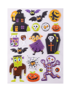 Stickers in bustina mostriciattoli Halloween