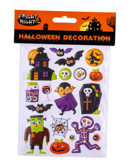 Stickers in bustina mostriciattoli Halloween