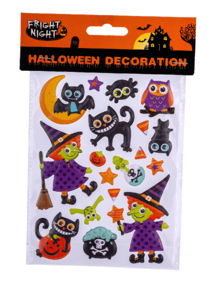 Stickers in bustina streghette Halloween