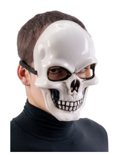 Maschera scheletro in plastica 2