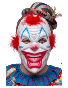 Maschera in plastica rigida Clown 2