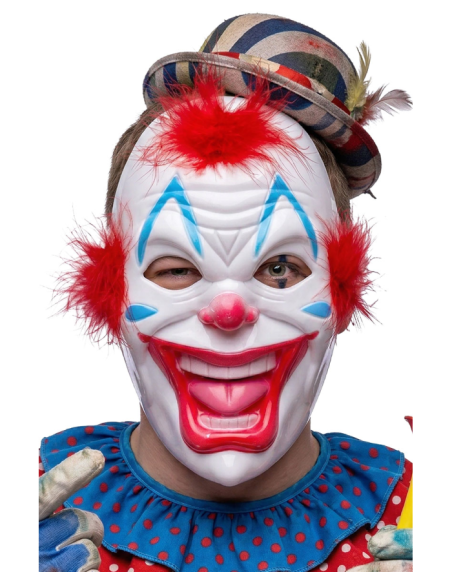 Maschera in plastica rigida Clown
