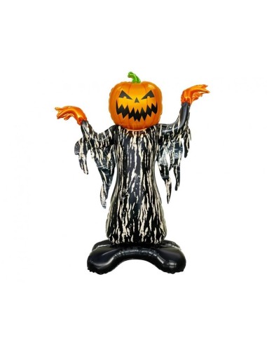 Palloncino mylar standing zucca vestita Cm. 68x93x24