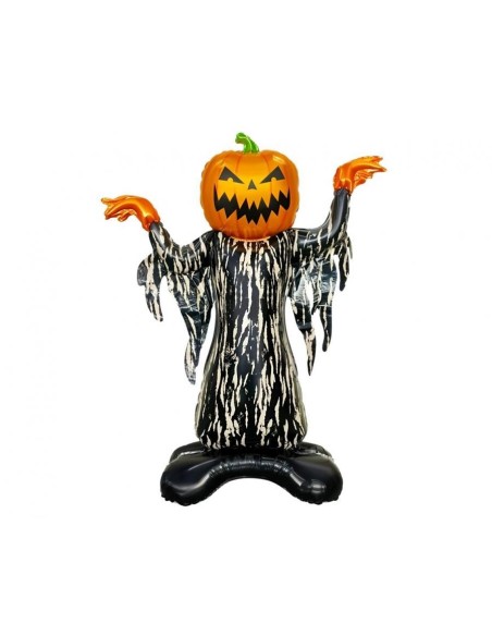 Palloncino mylar standing zucca vestita Cm. 68x93x24