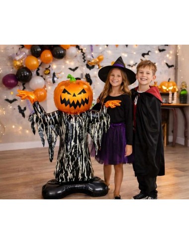 Palloncino mylar standing zucca vestita Cm. 68x93x24